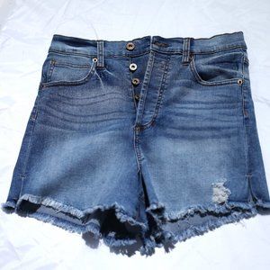 Celebrity Pink Denim Shorts, 'The Rebel' Style, Size 7/28